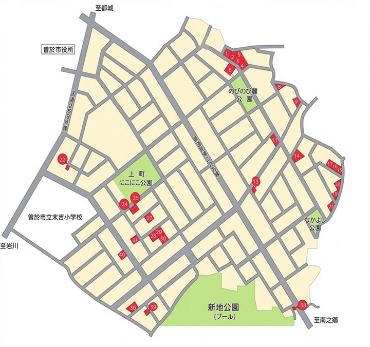 分譲地箇所図