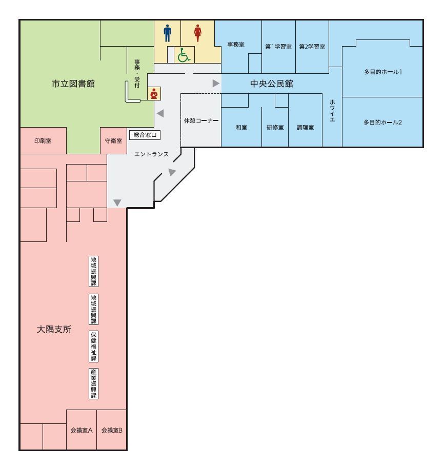 庁舎配置図
