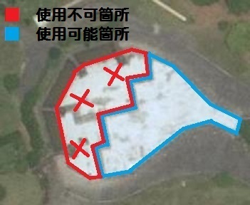 じゃぶじゃぶ池利用可能箇所