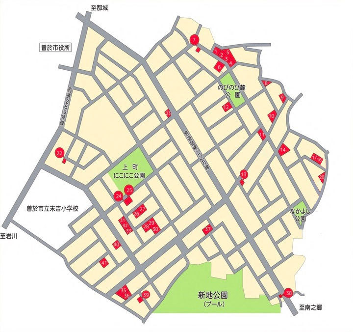 分譲地箇所図