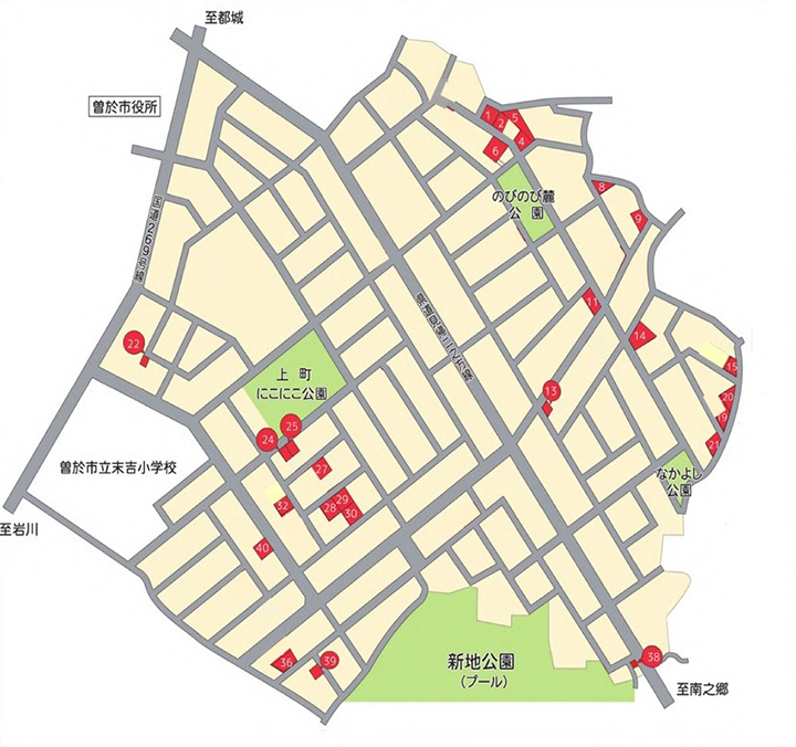分譲地箇所図